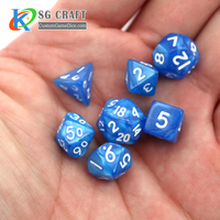 Promo Panas Dadu D6 D10 D12 D10 D14 D20 Dnd Transparan Rgp 10mm Dadu Mini Polihedral Kustom Set Dungeons and Dragons