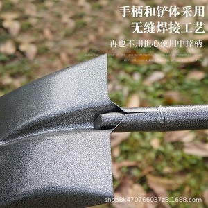 Square Shovel All Steel D Grip Anti Slip Texture Electrostatic Spraying Industrial Farming Digging Tool - Product Image 4