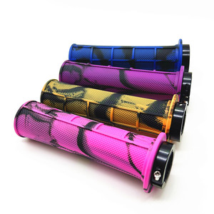 Tay nắm ghi đông xe đạp tích hợp, chất liệu cao su mềm, hợp kim nhôm, khóa chắc chắn, chống trơn trượt, dành cho xe đạp địa hình (MTB), phụ tùng xe đạp đường trường - Product Image 4