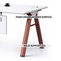 Nouveau bureau administratif en bois moderne et durable avec combinaison de bureau et chaise de direction peints