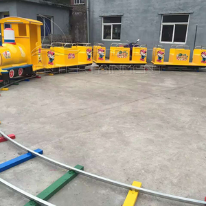 Offre Spéciale Grand jaune jaune ancienne école piste train scénique équipement jaune ancienne école piste Train à vendre - Product Image 5