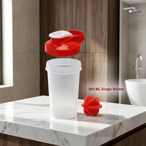600ML BPA Free PP Eco-Friendly Classic <b>Protein</b> for with Lid Mixing for Leak Proof for Gym & Travel - Product Image 2