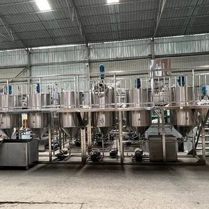 Peanut Sunflower Oil Refinery Machine/Coconut Oil Refining Plant/small Vegetable Cooking Crude Oil Refinery Machine