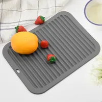 Silicone Drying Mat,dish Drainer Mat For Kitchen Counter, Non-slip
