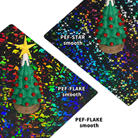 Pelat Bangun Magnetik Flake Star Smooth Baru untuk Aksesoris Printer 3D Bambu Lab X1 P1P P1S X1C A1 Lembaran Baja Pegas Alas Panas
