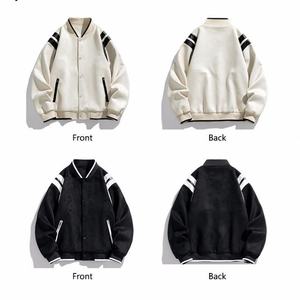 Chaqueta de Béisbol de Gamuza para Hombre, Estilo Juvenil Holgado, Nueva Colección Otoño Plankton Shuai - Product Image 5