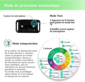 2025 Top Sell USB wiederauf ladbar Kein statischer Schock Elektro schocker Selbstverteidigung Hunde rinden halsband für kleine mittlere Hunde - Product Image 4