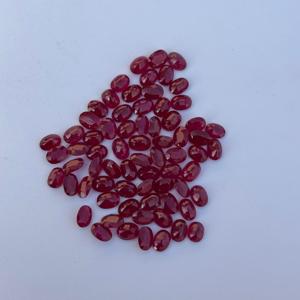 Đẹp Chất Lượng Tốt Hình Bầu Dục Cắt Mozambique Của <span class=keywords><strong>Ruby</strong></span> 7X5Mm Hình Bầu Dục Máu Màu Đỏ Sạch Bên Trong Hiệu Chuẩn Hình Bầu Dục Cắt Hồng ngọc - Product Image 2