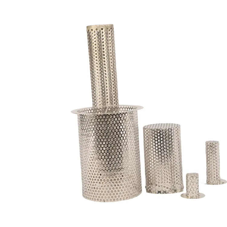 304 Stainless Steel Perforated Filter Tube/perforated Mesh Metal Tube Air Conditioner Filter Mesh