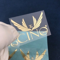 Autocollants de logo plaqués or 3D personnalisés professionnels étiquettes en métal de transfert de Nickel Chrome décorées UV or argent auto-adhésif