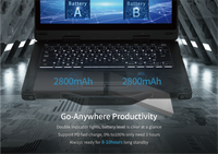 13.3 pouces grande batterie de capacité pour ordinateur portable i7 clavier industriel 4G Win10 écran tactile tapis ordinateur portable