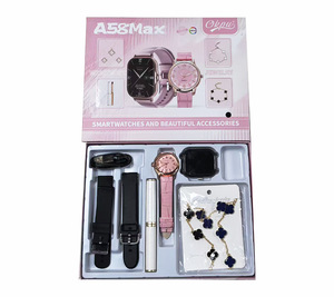 Reloj Inteligente A58 Max, Pulsera Trébol de Cuatro Hojas, Tubo Blanco para Lápiz Labial, Set de Joyería para Mujer, Llamadas, Moda, Aleación, Cuarzo, Monitor de Actividad - Product Image 6
