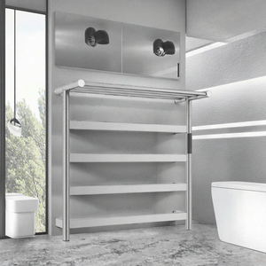 Wholesale Electric Wall-Mounted Heated Gold <b>Bath</b> Towel Rack China Manufactured for Hotels Villas for Bathrooms - Product Image 3