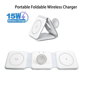 Nueva Estación de Carga Inalámbrica Magnética 3 en 1 Qi2 para iPhone 16-12 Max y Samsung Galaxy <span class=keywords><strong>Vivo</strong></span>, Base de Carga Rápida - Product Image 1