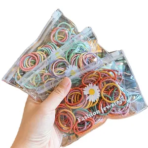 Accessori per ragazze fascette per capelli portatili di colore compatto per bambini Set copricapo elastici per capelli per bambini nuovo stile