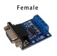 Módulo convertidor SP3232 TTL a RS232, adaptador de puerto serie DB9 macho/hembra