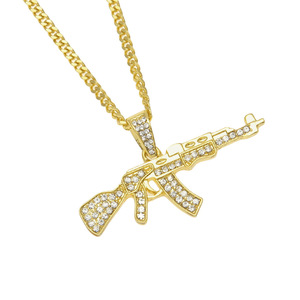 Collier pendentif Hip Hop, pendentif pistolet mini Tom Gun, accessoire ultra-personnalisé - Product Image 5