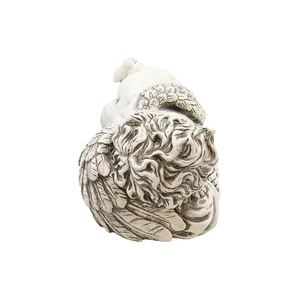 Peaceful Long Sleeping Angel Sculpture Antique Resin Cherub for Outdoor Flowerbed &amp; <strong>Grave</strong> Site Memorial <strong>Ornament</strong> - Product Image 5