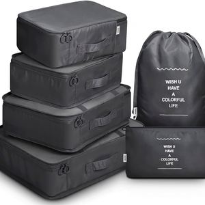 6 PCS du lịch lưu trữ Bag Set cho quần áo gọn gàng Organizer Vali Pouch du lịch Organizer Bag trường hợp giày đóng gói Cube Túi - Product Image 6