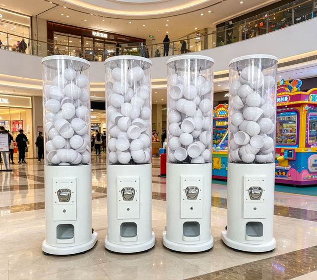 ZDYS Factory Price Big Ball Capsule Vending Machine Latest Design Coin Token Payment Gumball Toy Amusement English PVC