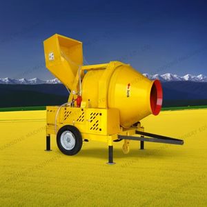 خلاطة خرسانة هيدروليكية قابلة للإمالة بسعة 350 لتر تعمل بالديزل مع أسطوانة عكسية للبيع مباشرة من المصنع - Product Image 1