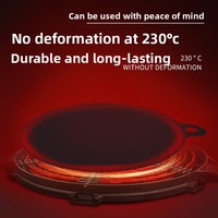 Tapis de protection en silicone pour cuisinière à induction, conducteur thermique, anti-taches d'huile, résistant à la chaleur, compatible avec les plaques de cuisson et la lave-vaisselle