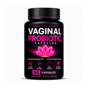 Probiotici vegani per la salute vaginale | 10 ceppi studiati clinicamente Ultra-potenti probiotici vaginali 50B CFU | Supporto per l'equilibrio del pH - Product Image 2