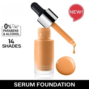 Fond de teint liquide longue tenue, aspect naturel, sans cruauté, couvrance modulable, résistant à l'eau, marque privée, fond de teint en flacon compte-gouttes - Product Image 2