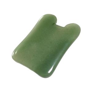 natural green aventurine scraping <b>stone</b> guasha board for nose - Product Image 6