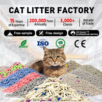 Litière pour chat en vrac, vente en gros, OEM, 4 kg, litière pour chat en bentonite, sans poussière, forme de boule, arena para gatos