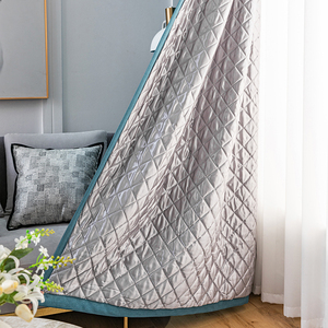 DaiRui <strong>Winter</strong> <strong>Thick</strong> Quilted Thermal Blackout <strong>Curtains</strong> 3 Layers Cotton Filled Warm Grommet Window Drapes <strong>for</strong> Cold Season - Product Image 2