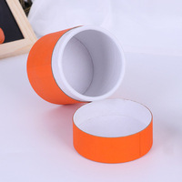 Emballage personnalisé en papier kraft cylindrique, écologique, biodégradable, pour thé, café, cosmétiques, fleurs, cadeaux, impression quadricolore