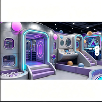 Parc d'attractions intérieur sur le thème de l'espace, personnalisé, de 1000 m², centre de divertissement pour enfants en intérieur