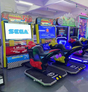 Simulateur de <span class=keywords><strong>moto</strong></span> à double connexion Machine de jeu interactive parent-enfant à pièces avec garantie d'un an - Product Image 1