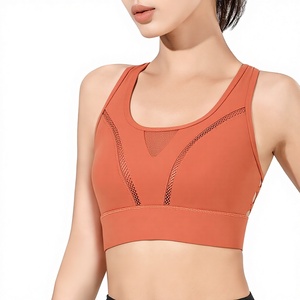 Soutien-gorge de sport haute performance à bonnets fixes, anti-choc, grande taille, push-up, sans coutures, dos nageur, en nylon, maintien élevé, pour fitness et yoga - Product Image 2
