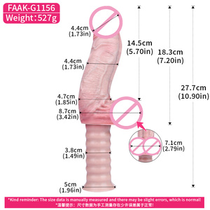Consolador de doble capa con asa de 27,7 cm, estimulador de punto G realista para pene, penetración de silicona, juguete sexual Anal para <span class=keywords><strong>hombres</strong></span> y <span class=keywords><strong>mujeres</strong></span> - Product Image 6
