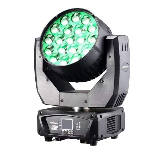 BOTAI Dynamic 19x15W LED Moving Head Stage/Outdoor Lighting AURA+Zoom Dual Mode 540° Pan & 30Hz Strobe RGBW Color DMX512 Control