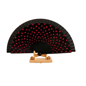 Abanico de Mano de <span class=keywords><strong>Madera</strong></span> de Colores con Patrones Temáticos de Puntos Rojos, Pintado a Mano de Doble Cara, <span class=keywords><strong>para</strong></span> <span class=keywords><strong>Regalos</strong></span> <span class=keywords><strong>del</strong></span> Día <span class=keywords><strong>del</strong></span> <span class=keywords><strong>Padre</strong></span> y Graduaciones, Suave - Product Image 1