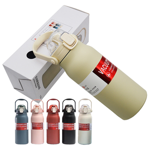 43Oz Multiple Functie Thermosfles Met Stro Één Knoopopening En Veilig Slot Deksel Voor Warm En Koud Geïsoleerd - Product Image 1