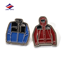 Longzhiyu 20 Tahun Produsen Kerajinan Logam Kustom Pin Kerah Desain Logo Sendiri Lencana Enamel Lunak Keras Pin Lencana Kustom