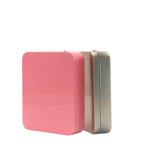 Заводской поставщик, пищевые металлические банки для конфет, печенья, жестяная банка с окном, прямоугольная жестяная коробка с откидной крышкой - Product Image 4