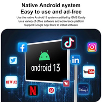 Monitor Portátil con Pantalla Táctil de 32 Pulgadas, NFC, Android 12, RK3588, Televisor Inteligente con Soporte de Pie para Oficina y Hogar