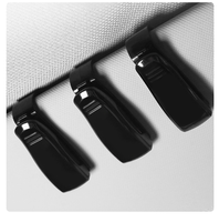 W-0815 Porte-lunettes de soleil multifonction personnalisé à suspendre sur la visière de voiture pour l'intérieur de la voiture