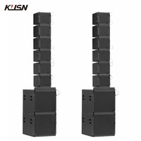 Juego de combinación de altavoces Coaxial Single 10 Inch Professional Active Line Array para sistema de escenario de espectáculo al aire libre