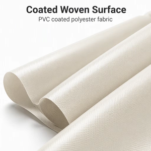 Tela de Tapicería Resistente al Agua con Revestimiento Crema, Estilo Acanalado, de Grado Alimenticio, para Uso en Exteriores - Product Image 4