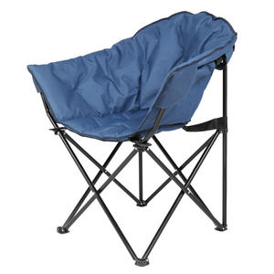 Silla de camping de acero de aleación azul, silla plegable ligera para jardín al aire libre con bolsa de transporte para senderismo, pesca y viajes - Product Image 5