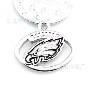 Популярный спортивный шарм Майами дельфины Футбол кулон DIY сплав ювелирные изделия аксессуары браслет ожерелье серьги кулон - Product Image 4