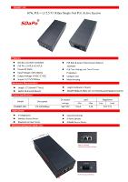 Inyector PoE activo SDAPO 60W 10Gbps PoE ++ IEEE802.3af/AT/BT Inyector PoE estándar