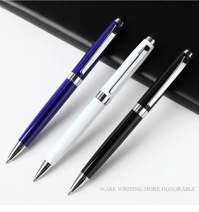 New Mobile Phone Electric Handwriting Metal Touch Screen Ballpoint Pen with Stylus Laser Logo Gift Pen