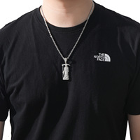 Collier pendentif tête de mort Grim Reaper en gros, micro-pavé CZ, bijoux Hip Hop